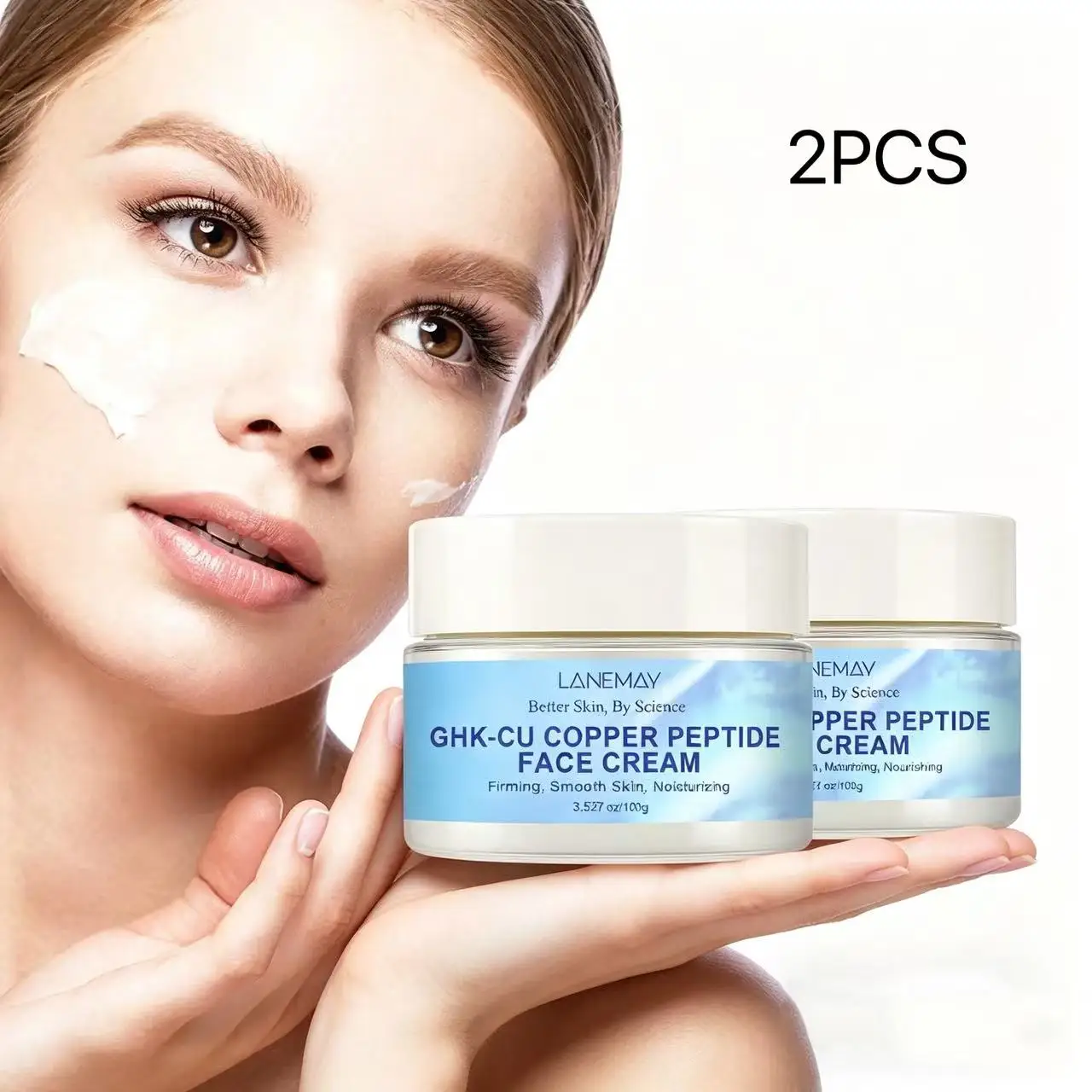 2PCS GHK-Cu Copper Peptide Cream.Intense Moisture & 72H Hydration Lock | Firms, Smooths & Strengthens Skin Barrier
2PCS GHK-Cu Copper Peptide Cream.Intense Moisture & 72H Hydration Lock | Firms, Smooths & Strengthens Skin Barrier