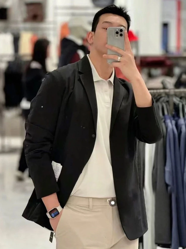 Casual Men's Fashionable All-Match Leisure Suit Standard Fit Business Casual Long Sleeve Thin Nylon Polyester Spring Summer
Casual Men's Fashionable All-Match Leisure Suit Standard Fit Business Casual Long Sleeve Thin Nylon Polyester Spring Summer