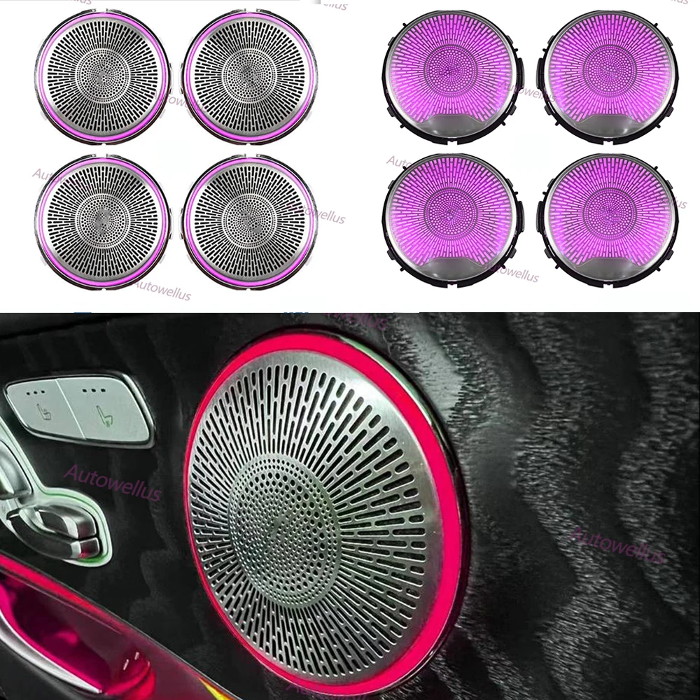 New LED Speaker Cover For Mercedes Benz W205 W213 X253 C/E/GLC Class Car Door Horn Decorative Shell Ambient Lights
New LED Speaker Cover For Mercedes Benz W205 W213 X253 C/E/GLC Class Car Door Horn Decorative Shell Ambient Lights