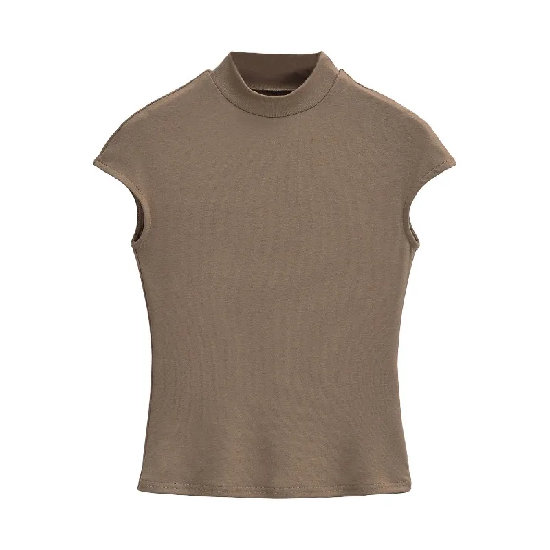 Basic Turtleneck Solid Women T Shirts Summer Sleeveless Pullover Tops Women Female Causal Tees Shirts Streetwear Basics Tees
Basic Turtleneck Solid Women T Shirts Summer Sleeveless Pullover Tops Women Female Causal Tees Shirts Streetwear Basics Tees