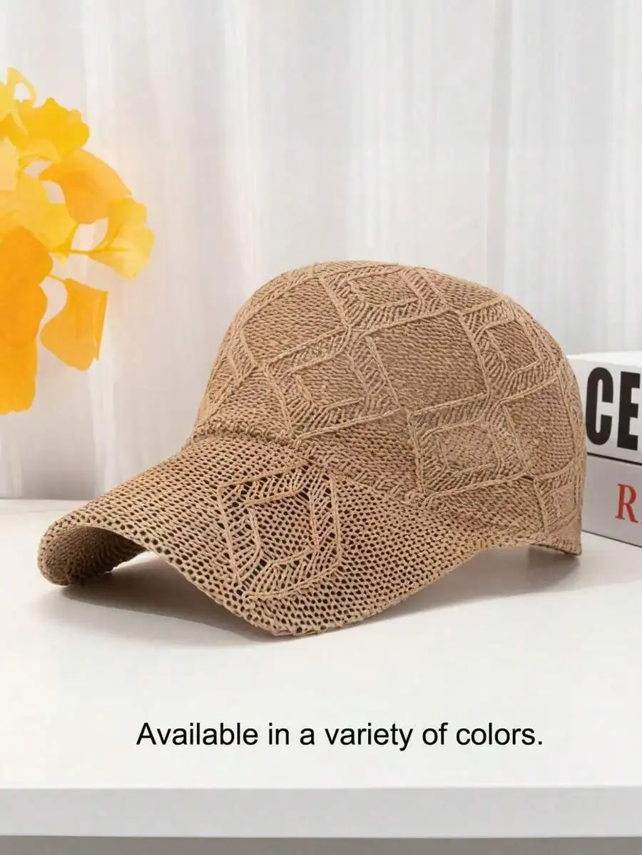 Summer Hollow Knit Baseball Cap For Women Adjustable Sun Hat Outdoor Camping Fishing Cycling Travel
Summer Hollow Knit Baseball Cap For Women Adjustable Sun Hat Outdoor Camping Fishing Cycling Travel