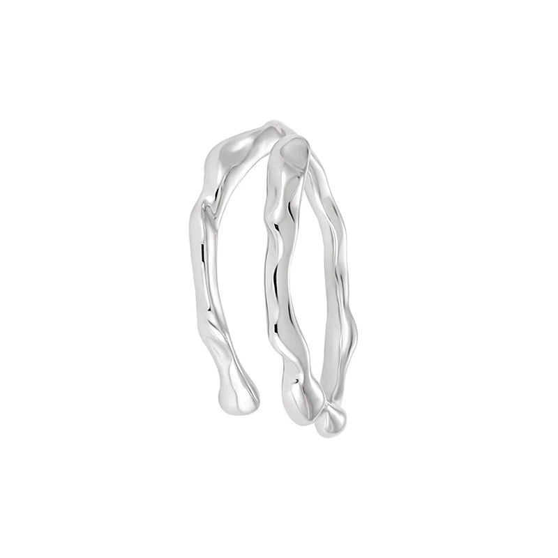 925 small personality ins cool breeze simple irregular lines double-layer design sterling silver open ring
925 small personality ins cool breeze simple irregular lines double-layer design sterling silver open ring