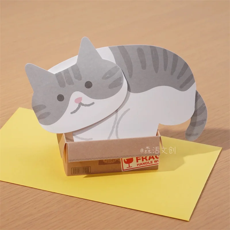 Cute Cat Fun Cardboard Box 3D Greeting Cards Birthday Universal Meow Cat Control Greeting Card
Cute Cat Fun Cardboard Box 3D Greeting Cards Birthday Universal Meow Cat Control Greeting Card