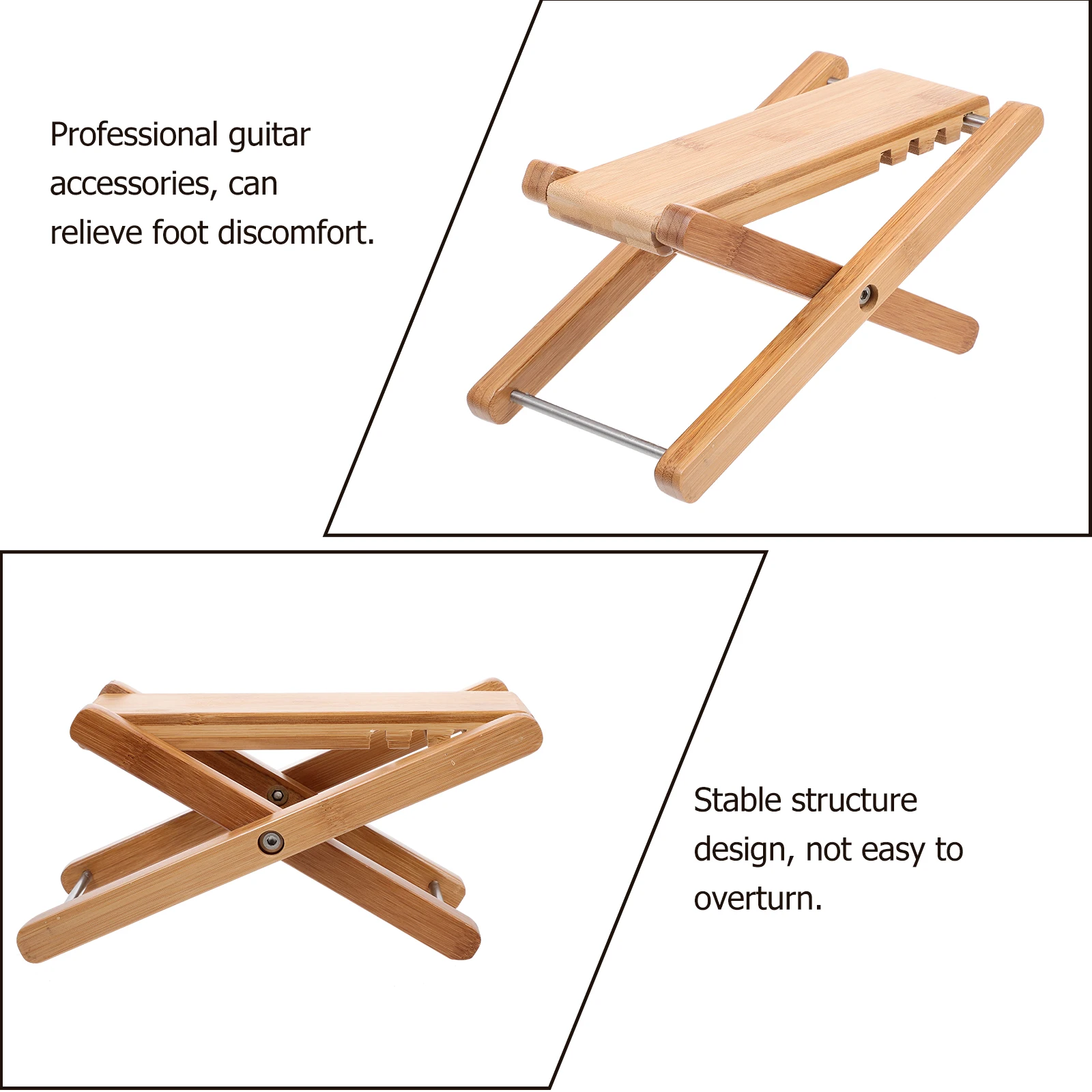 Guitar Pedals Practice Footboard Musical Instrument Support Foldable Stable Bamboo Material Adjustable Height Six Gears Relief
Guitar Pedals Practice Footboard Musical Instrument Support Foldable Stable Bamboo Material Adjustable Height Six Gears Relief
