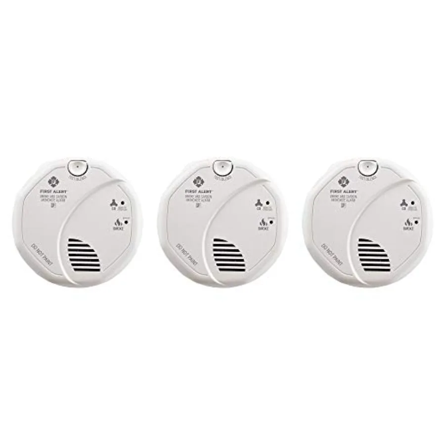 Hardwired smoke and CO detector with battery backup for home safety, white ABS plastic, reliable dual-sensor protection and 10-
Hardwired smoke and CO detector with battery backup for home safety, white ABS plastic, reliable dual-sensor protection and 10-