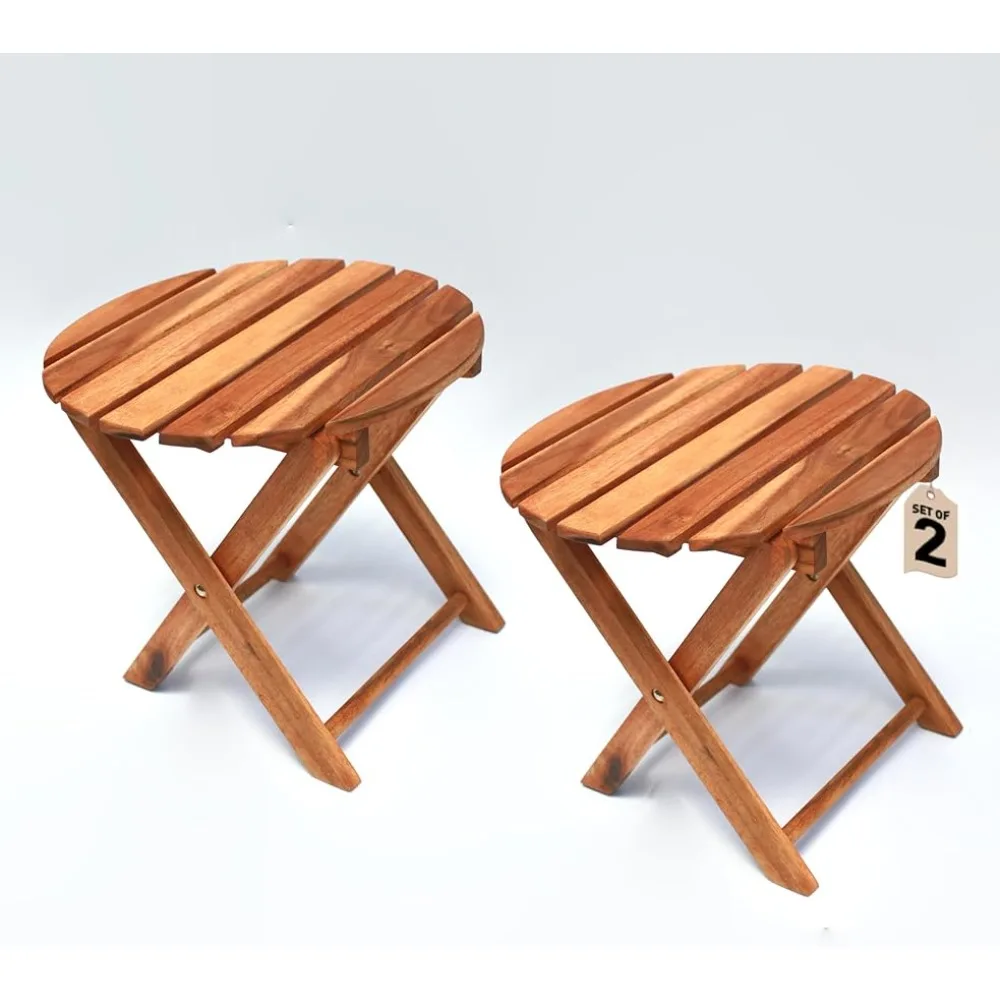 Timberholm Set of 2 Outdoor Folding Side Tables, Waterproof Acacia Wood End Table Patio, Pool, Porch, Picnic, Beach, Natural
Timberholm Set of 2 Outdoor Folding Side Tables, Waterproof Acacia Wood End Table Patio, Pool, Porch, Picnic, Beach, Natural