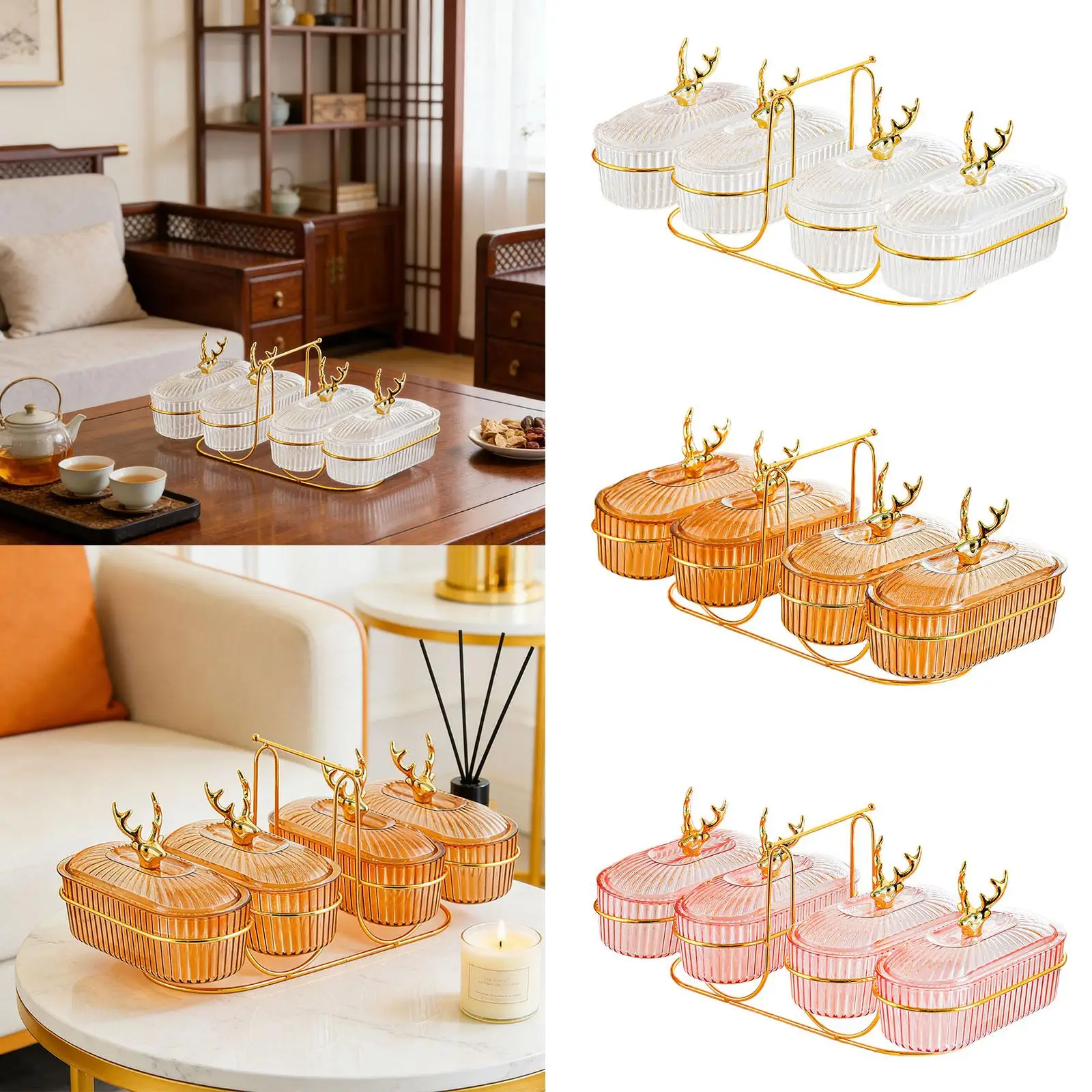 Divided Serving Tray Storage Container Candy Dish Fruit Snack Tray for Kitchen Entertaining
Divided Serving Tray Storage Container Candy Dish Fruit Snack Tray for Kitchen Entertaining