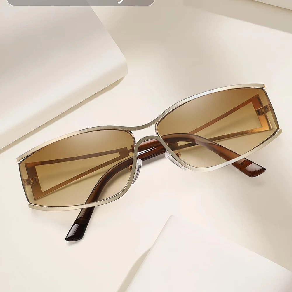 Fashion Women's Sunglasses Y2K Sun Glasses for Women Metal Frame Trendy Classic Vintage Style Eyeglass for Travel Shopping UV400
Fashion Women's Sunglasses Y2K Sun Glasses for Women Metal Frame Trendy Classic Vintage Style Eyeglass for Travel Shopping UV400