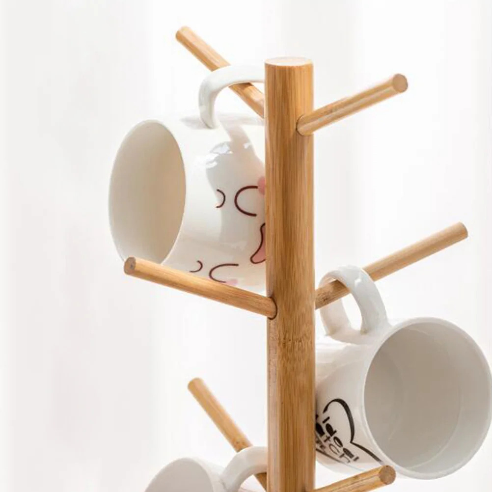 Bamboo Cup Holder Rack for 6 Cups Storage ganizer Glass Display Coffee Mug Hanger Kitchen Counter Top Table
Bamboo Cup Holder Rack for 6 Cups Storage ganizer Glass Display Coffee Mug Hanger Kitchen Counter Top Table