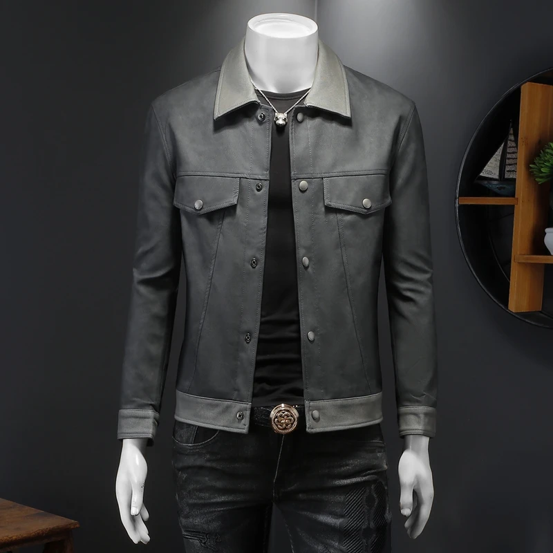 High-End Leather Jaet 2025 New Sle Motorcycle Faion Trend Men's Stand Collar Slim Fit PU Leather Casual Youthful Sle
High-End Leather Jaet 2025 New Sle Motorcycle Faion Trend Men's Stand Collar Slim Fit PU Leather Casual Youthful Sle