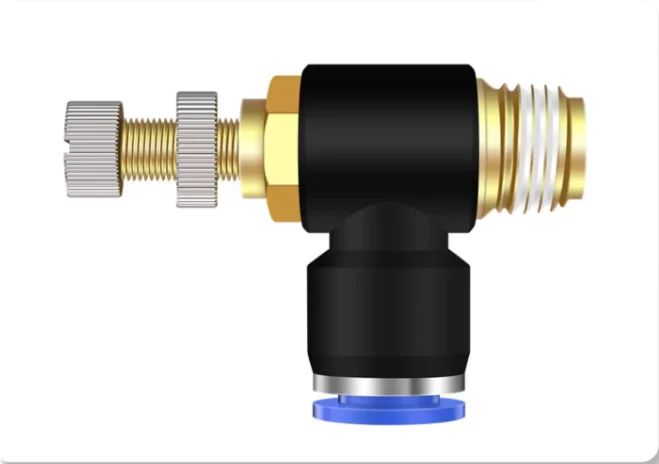 L Type Air Flow Control Valve SL PH Pneumatic Speed Controller Fitting, Male Thread Elbow Throttle Valve for 4/6/8/10/12mm PU Ho
L Type Air Flow Control Valve SL PH Pneumatic Speed Controller Fitting, Male Thread Elbow Throttle Valve for 4/6/8/10/12mm PU Ho