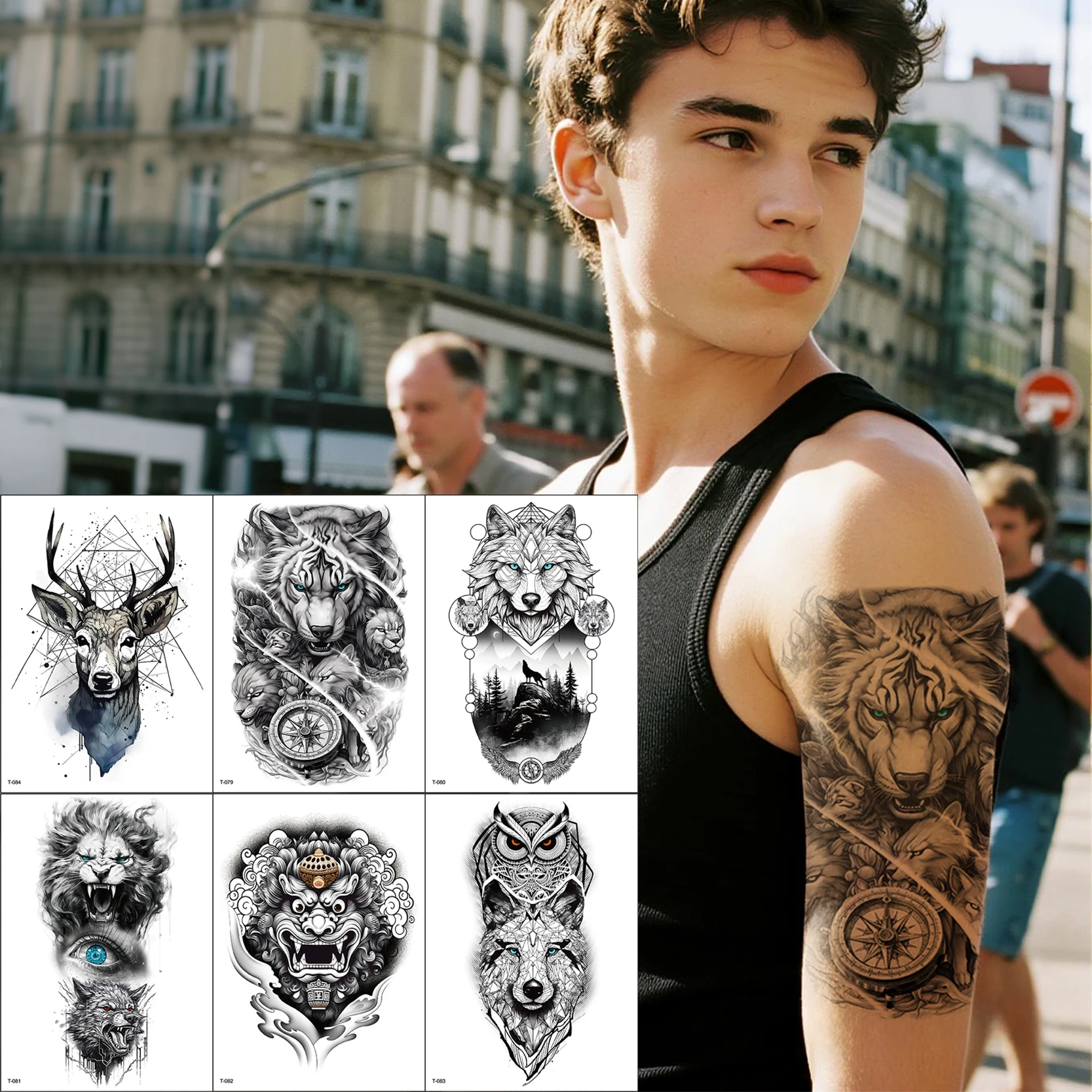Water Transfer Waterproof Temporary Tattoo Full Sleeve for Men Realistic Fake Tattoo Stickers Biker Long Lasting Arm Art
Water Transfer Waterproof Temporary Tattoo Full Sleeve for Men Realistic Fake Tattoo Stickers Biker Long Lasting Arm Art