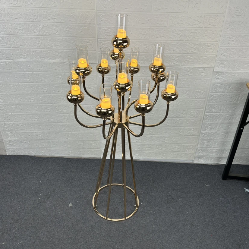 Metal Candelabra Luxury Candle Holders Stands Wedding Table Centerpieces Road Lead For Home Party Decoration
Metal Candelabra Luxury Candle Holders Stands Wedding Table Centerpieces Road Lead For Home Party Decoration