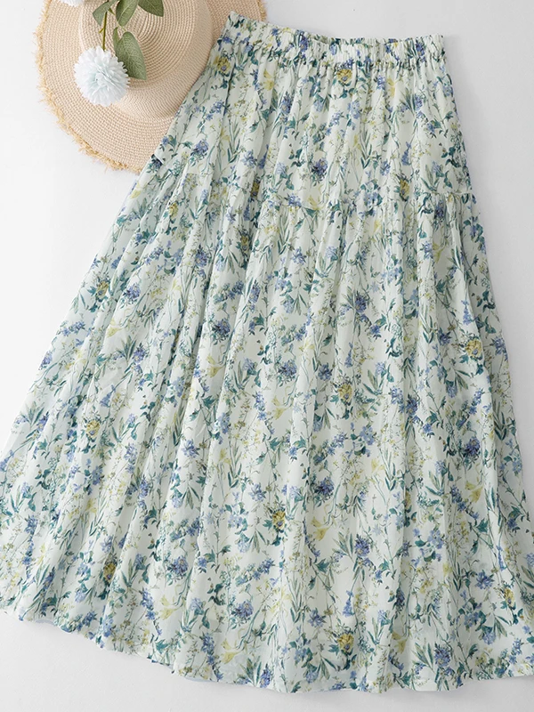 Retro Floral Cotton Linen Half Skirt Women's Summer New Loose High Waist Versatile Slim A-Line Skirt Country Style Commute
Retro Floral Cotton Linen Half Skirt Women's Summer New Loose High Waist Versatile Slim A-Line Skirt Country Style Commute