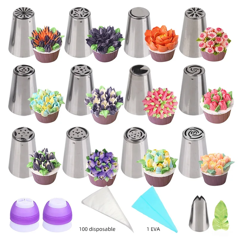 Cupcake Stainless Steel Cream Icing Piping Nozzles Cake Decoration Tools Tips Leaf Tulip Rose Cake Nozzles Tips Confectionery
Cupcake Stainless Steel Cream Icing Piping Nozzles Cake Decoration Tools Tips Leaf Tulip Rose Cake Nozzles Tips Confectionery