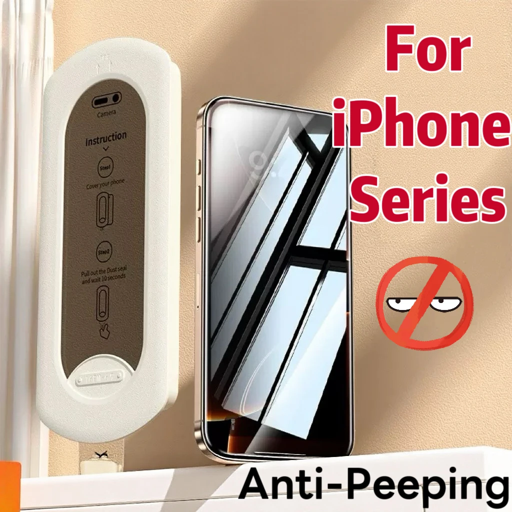 Compatible with iPhone 17,16,15,14,13,12,11,XR Series, Anti-peep Tempered Glass Screen Protector for Phones, 3-Pack
Compatible with iPhone 17,16,15,14,13,12,11,XR Series, Anti-peep Tempered Glass Screen Protector for Phones, 3-Pack