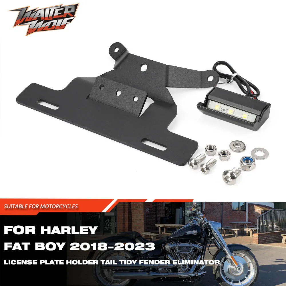 Motorcycle Plate Holder For Harley FAT BOY 2018-2023 2020 Accessories Rear Vehicle Tail Tidy Fender Eliminator License LED Frame
Motorcycle Plate Holder For Harley FAT BOY 2018-2023 2020 Accessories Rear Vehicle Tail Tidy Fender Eliminator License LED Frame