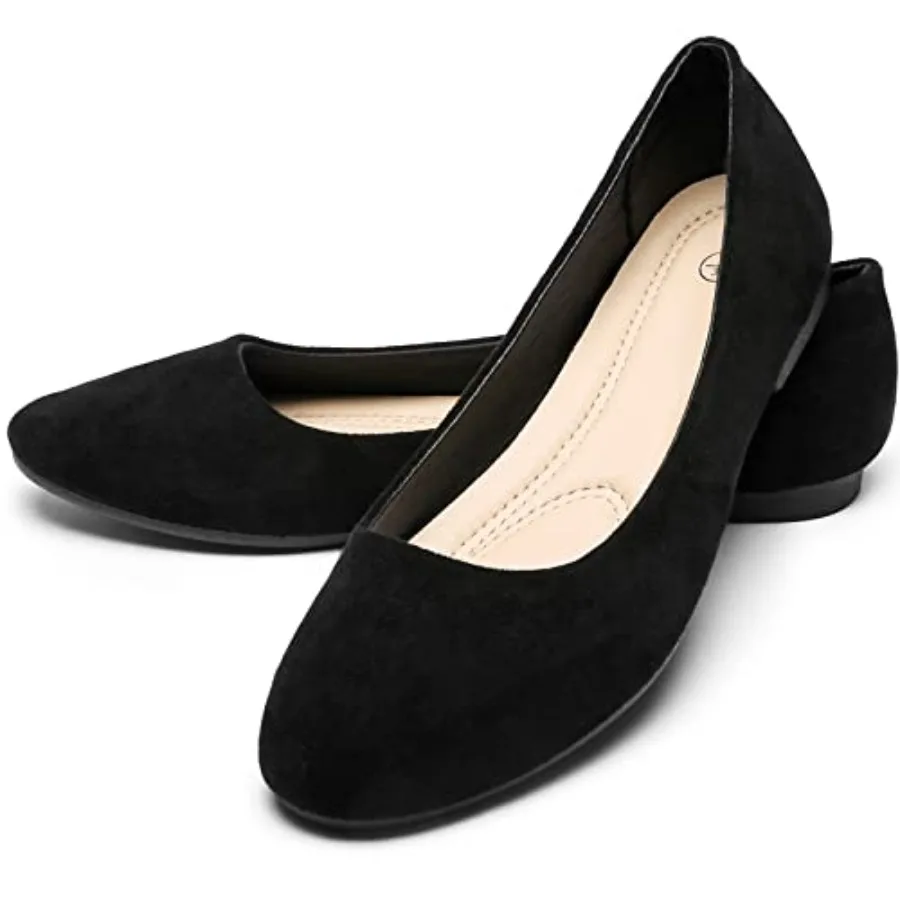 Rominz Women's Flats Shoes Round Toe Flats Black Flats Shoes Women Ballet Flats for Women Dressy Shoes Nude Flats
Rominz Women's Flats Shoes Round Toe Flats Black Flats Shoes Women Ballet Flats for Women Dressy Shoes Nude Flats
