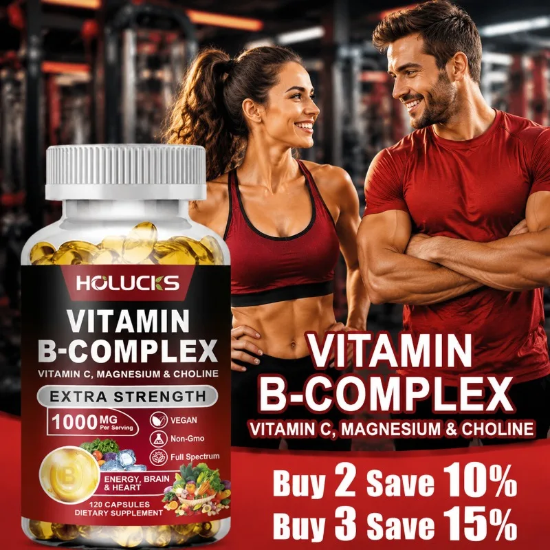 Organic Vitamin B-Complex Supplement, with Magnesium & Biotin, Support Mental Clarity, Hair & Skin Health, Daily Vitality
Organic Vitamin B-Complex Supplement, with Magnesium & Biotin, Support Mental Clarity, Hair & Skin Health, Daily Vitality