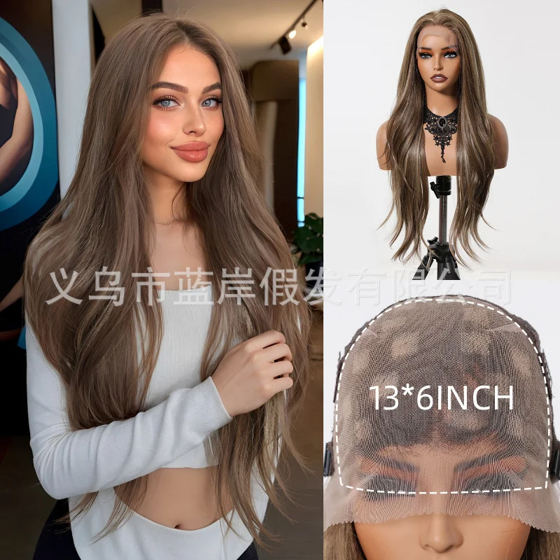 13*6 large-area lace, freely partable, lightweight and breathable, long curly hair, full head wig for women
13*6 large-area lace, freely partable, lightweight and breathable, long curly hair, full head wig for women