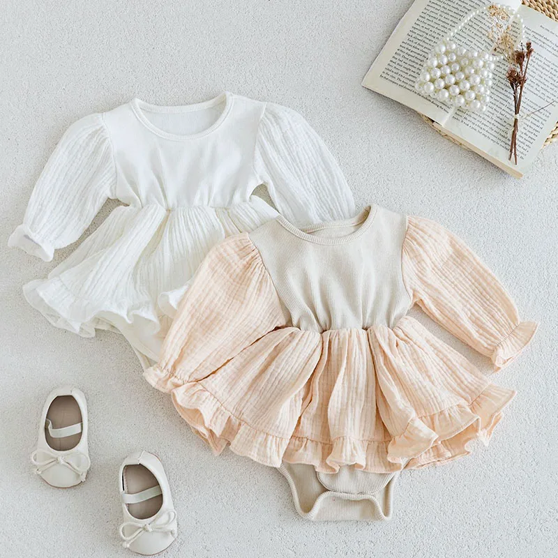 2025 New Spring Toddler Baby Girl Romper Long Sleeved Cotton Splicing Newborn Baby Girl Jumpsuit 0-24M Baby Girl Clothing
2025 New Spring Toddler Baby Girl Romper Long Sleeved Cotton Splicing Newborn Baby Girl Jumpsuit 0-24M Baby Girl Clothing