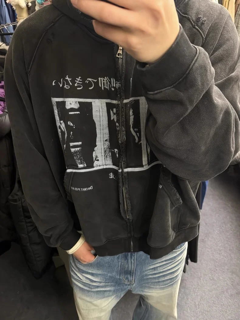 Waed Vintage Zipper Hoodie Casual Outerwear Sweatirt Men's Sle Streetwear Cotton Polyester ex Long Sve Coat
Waed Vintage Zipper Hoodie Casual Outerwear Sweatirt Men's Sle Streetwear Cotton Polyester ex Long Sve Coat