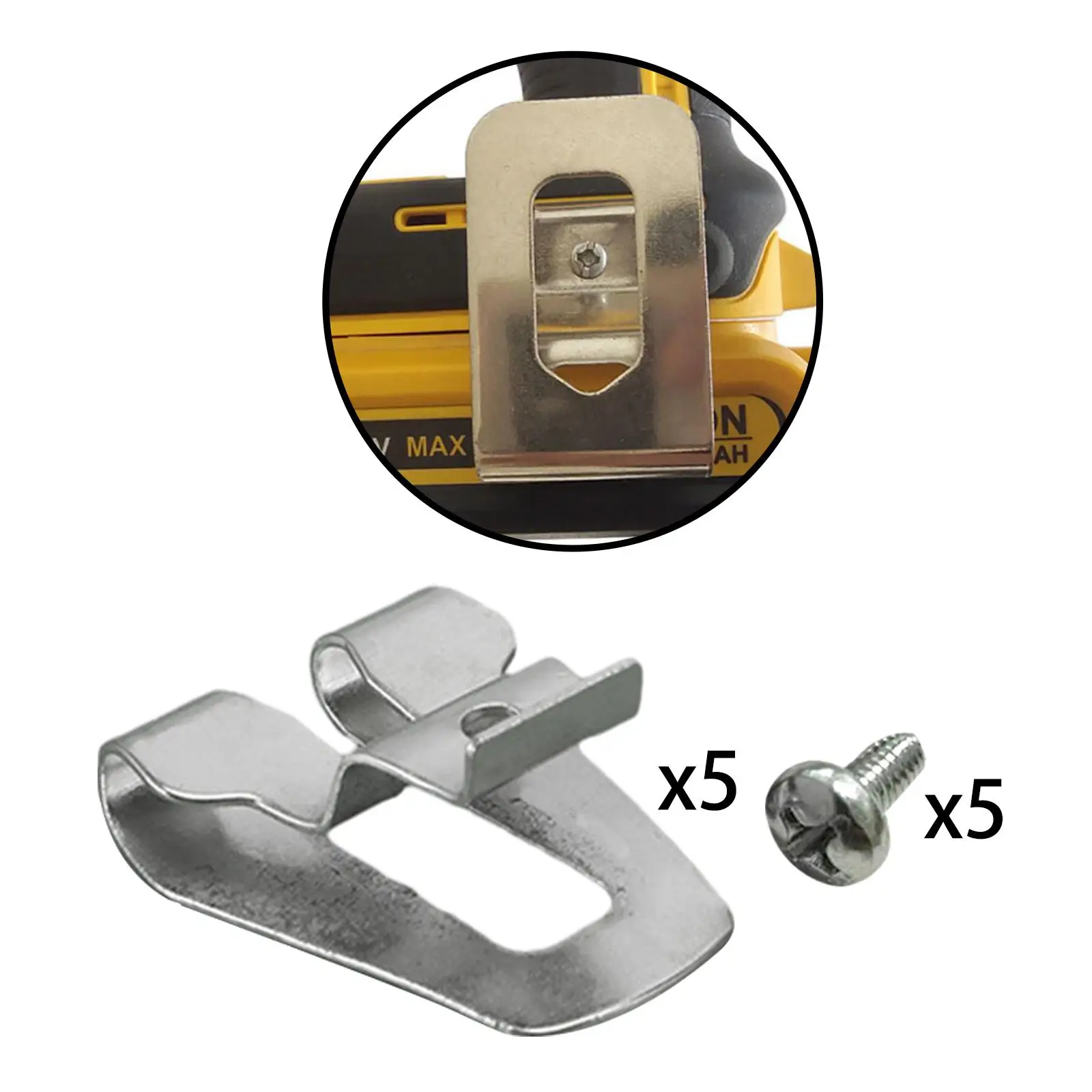 5 Pieces Belt Clip Easy Installation Cordless Durable with Screws Belt Clip Hook
5 Pieces Belt Clip Easy Installation Cordless Durable with Screws Belt Clip Hook