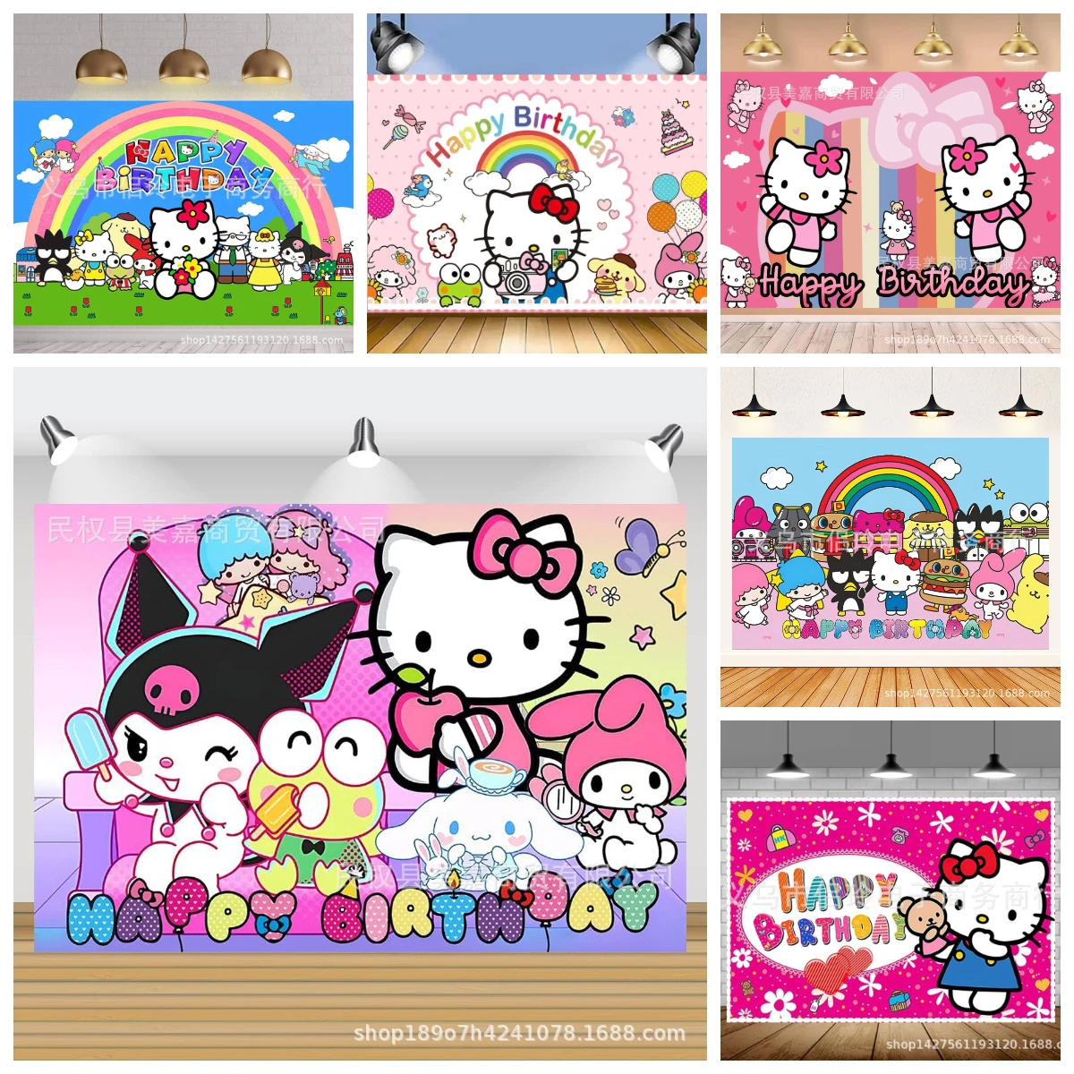 Hello Kitty's birthday background party decorations photography background baby shower banner photos props party supplies
Hello Kitty's birthday background party decorations photography background baby shower banner photos props party supplies