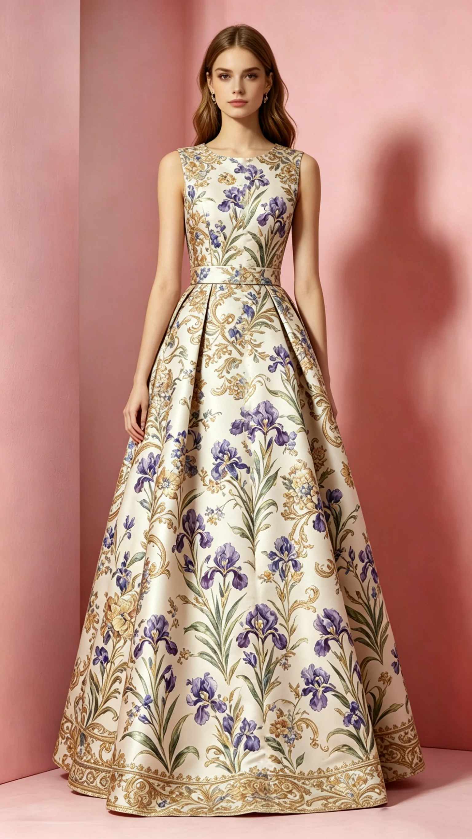 Women's Retro Iris Floral Print Crew Neck Evening Gown Elegant Sleeveless High Waist Slim-fit Party Club Prom Chic Long Dresses
Women's Retro Iris Floral Print Crew Neck Evening Gown Elegant Sleeveless High Waist Slim-fit Party Club Prom Chic Long Dresses