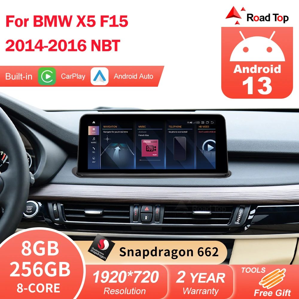 Автомагнитола Carplay на Android 13, мультимедийный экран для BMW X5 F15 2014-2016, мониторы головного устройства NBT, GPS, Wi-Fi, 4G, BT
Автомагнитола Carplay на Android 13, мультимедийный экран для BMW X5 F15 2014-2016, мониторы головного устройства NBT, GPS, Wi-Fi, 4G, BT