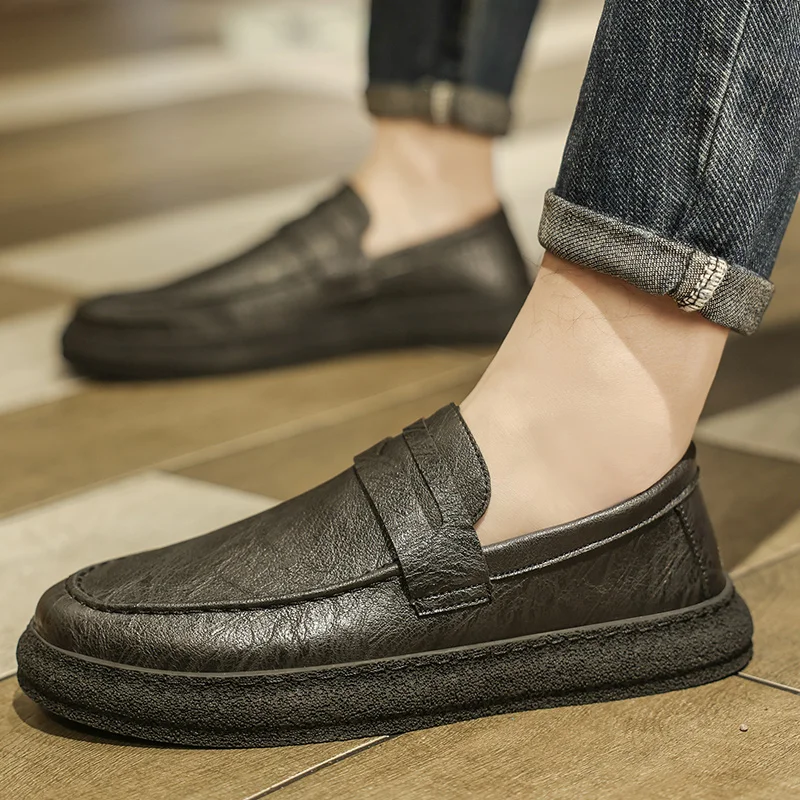 Leather Men Shoes outdoor Casual Luxury Formal Mens Loafers fashion Moccasins Italian Breathable Slip on Male Boat Shoes men
Leather Men Shoes outdoor Casual Luxury Formal Mens Loafers fashion Moccasins Italian Breathable Slip on Male Boat Shoes men