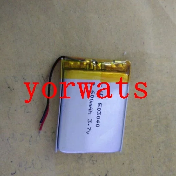New Hot A Rechargeable Li-ion Cell 3.7V lithium polymer battery 503040 053040 600mah direct sale
New Hot A Rechargeable Li-ion Cell 3.7V lithium polymer battery 503040 053040 600mah direct sale