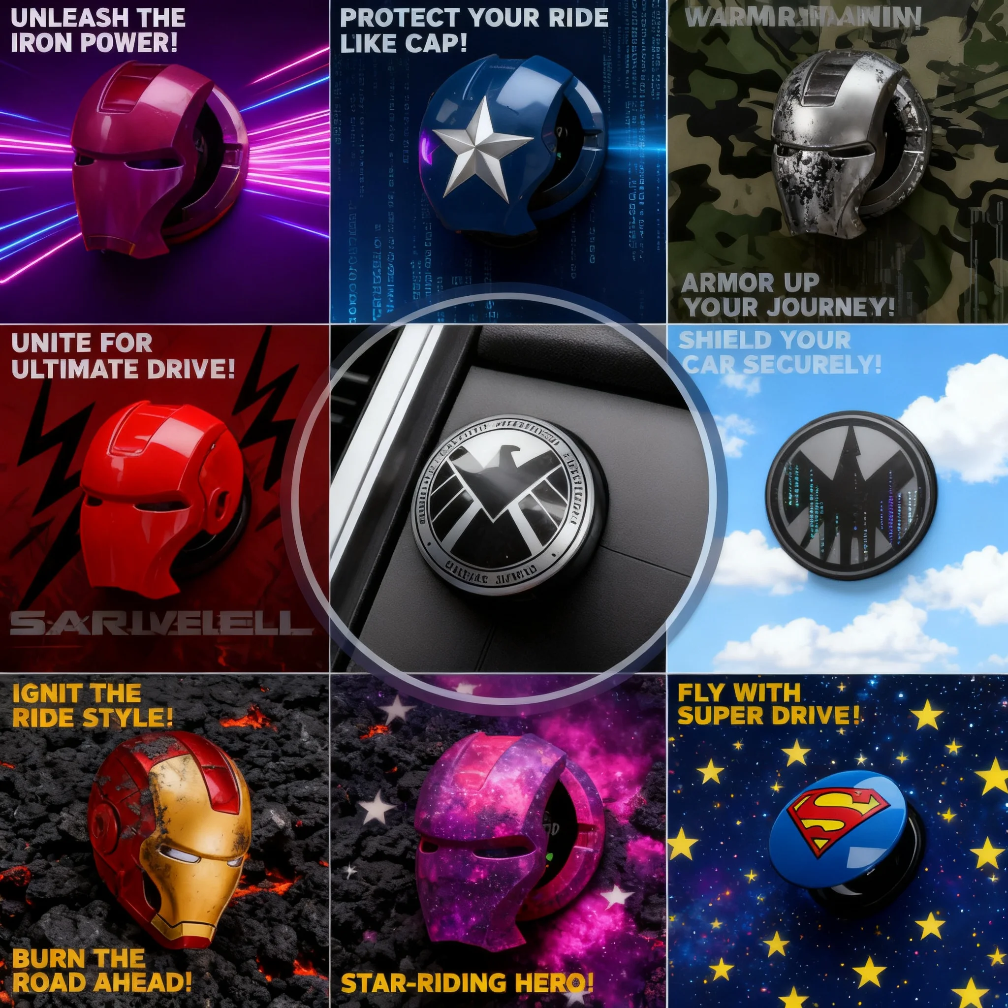 Captain America Iron Man Marvel Ignition Cover Engine Start Button Anime Car Trim Sticker Toy Auto Accessories
Captain America Iron Man Marvel Ignition Cover Engine Start Button Anime Car Trim Sticker Toy Auto Accessories