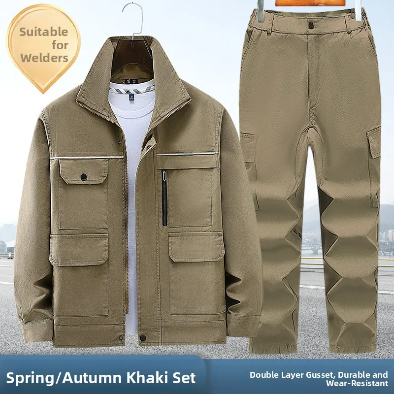 Pure Cotton Work orm Set Men's Autumn Winter Welding Anti-Scalding Labor Protection Clothing Wear Resistant Workwear
Pure Cotton Work orm Set Men's Autumn Winter Welding Anti-Scalding Labor Protection Clothing Wear Resistant Workwear