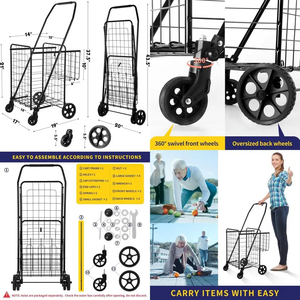 Складная корзина для покупок емкостью 200 фунтов, 360° ° Поворотные колеса, средние и дополнительные корзины
Складная корзина для покупок емкостью 200 фунтов, 360° ° Поворотные колеса, средние и дополнительные корзины
