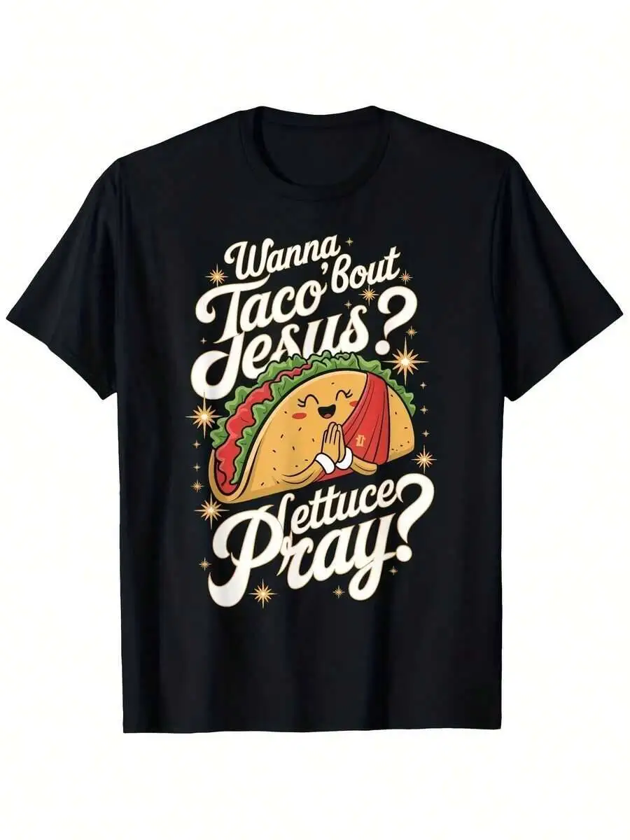 Lovers Christian Humor Wanna Taco Bout Design T-Shirt | Suitable Mens & Womens, Outdoor, S XXXL, Round Neck, Creative Print, Women's and Men's Unique Prints, Comfortable, Soft, Holiday Gift, Personalized , Traveling or Home
Lovers Christian Humor Wanna Taco Bout Design T-Shirt | Suitable Mens & Womens, Outdoor, S XXXL, Round Neck, Creative Print, Women's and Men's Unique Prints, Comfortable, Soft, Holiday Gift, Personalized , Traveling or Home
