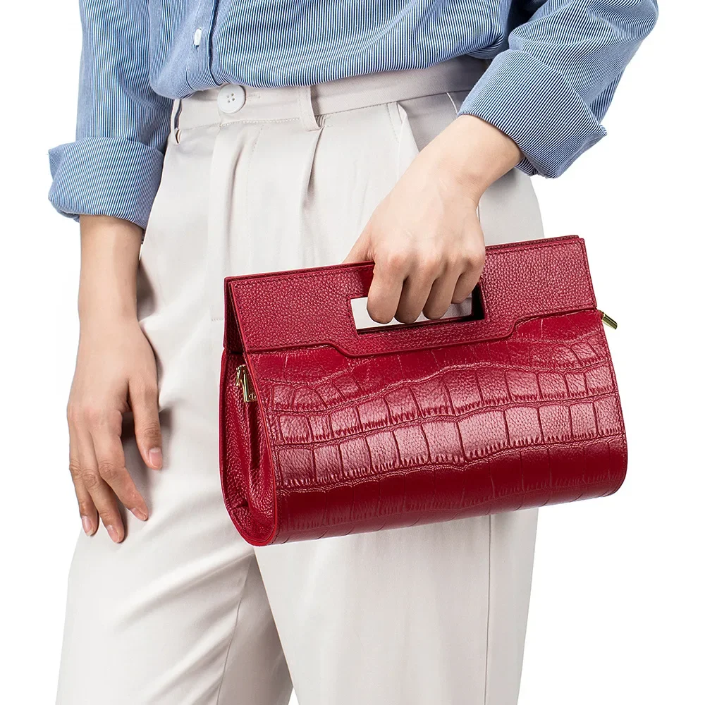 Alligator Pattern Women Cow Leather Clutch Bag Ladies Real Cowhide Tote Handbag Luxury Crocodile Shoulder or Crossbody Bags
Alligator Pattern Women Cow Leather Clutch Bag Ladies Real Cowhide Tote Handbag Luxury Crocodile Shoulder or Crossbody Bags