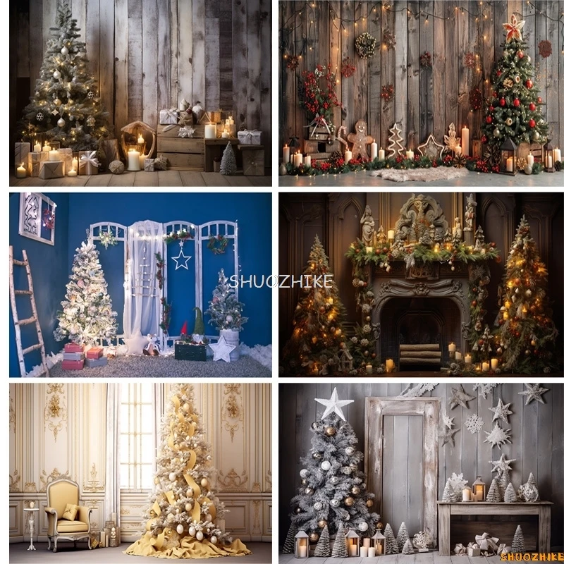 Christmas Day Photography Backdrops Prop Fireplace Window Winter Xmas Tree Decoration Flower Garland Wood Door Background JU-06
Christmas Day Photography Backdrops Prop Fireplace Window Winter Xmas Tree Decoration Flower Garland Wood Door Background JU-06