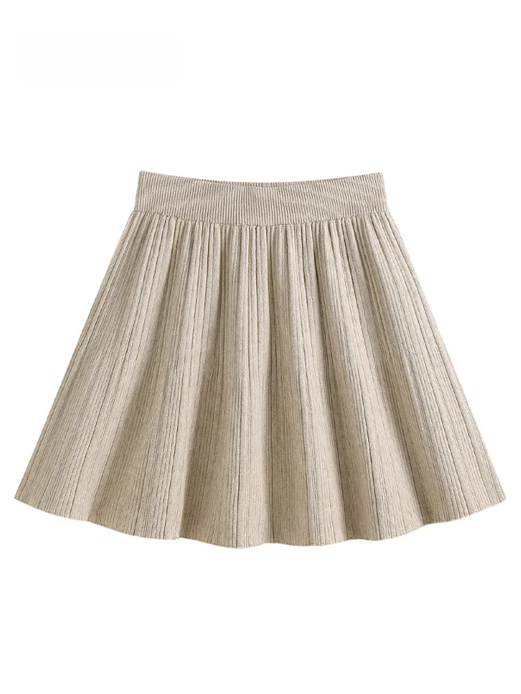 JZZDEMM High Waist Knitted Short Skirt Women's Elastic Waist Wide Hemline A-Line Skirt Korean Style Commute Summer 2024
JZZDEMM High Waist Knitted Short Skirt Women's Elastic Waist Wide Hemline A-Line Skirt Korean Style Commute Summer 2024