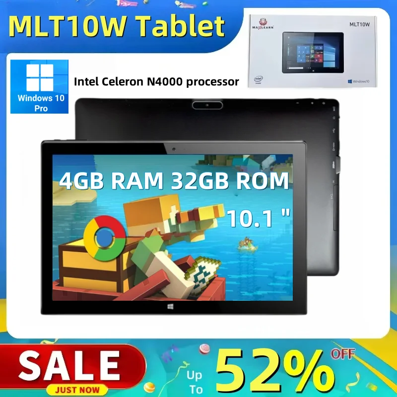 10.1 Inch Intel Celeron N4000 Windows 10 Pro Tablets 4GB RAM 32GB ROM 64bit Dual Camear HDMI USB 3.0 1280 x 800 IPS G+P
10.1 Inch Intel Celeron N4000 Windows 10 Pro Tablets 4GB RAM 32GB ROM 64bit Dual Camear HDMI USB 3.0 1280 x 800 IPS G+P