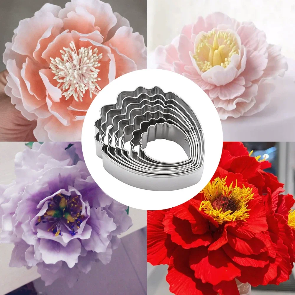 Peony Flower Cookie Cutter Set Fondant Mold Stainless Steel 3D Baking Mold for Cake, Cupcake Toppers, Fondant & Pastry Tools
Peony Flower Cookie Cutter Set Fondant Mold Stainless Steel 3D Baking Mold for Cake, Cupcake Toppers, Fondant & Pastry Tools