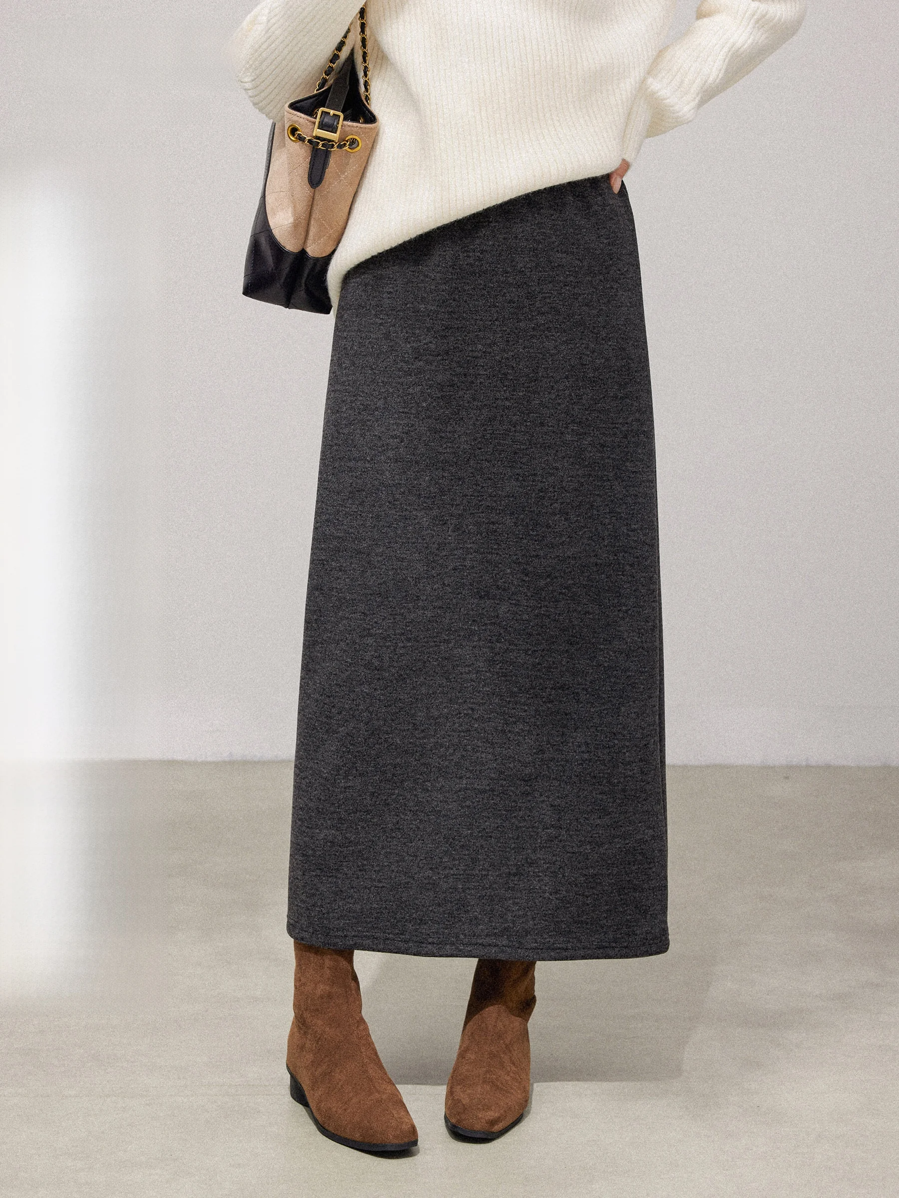 Юбка А-силуэта с высокой талией для женщин, осенне-зимняя, прямого кроя, из ткани «рисовая лапша», утягивающая, с разрезом, повседневная одежда
Юбка А-силуэта с высокой талией для женщин, осенне-зимняя, прямого кроя, из ткани «рисовая лапша», утягивающая, с разрезом, повседневная одежда