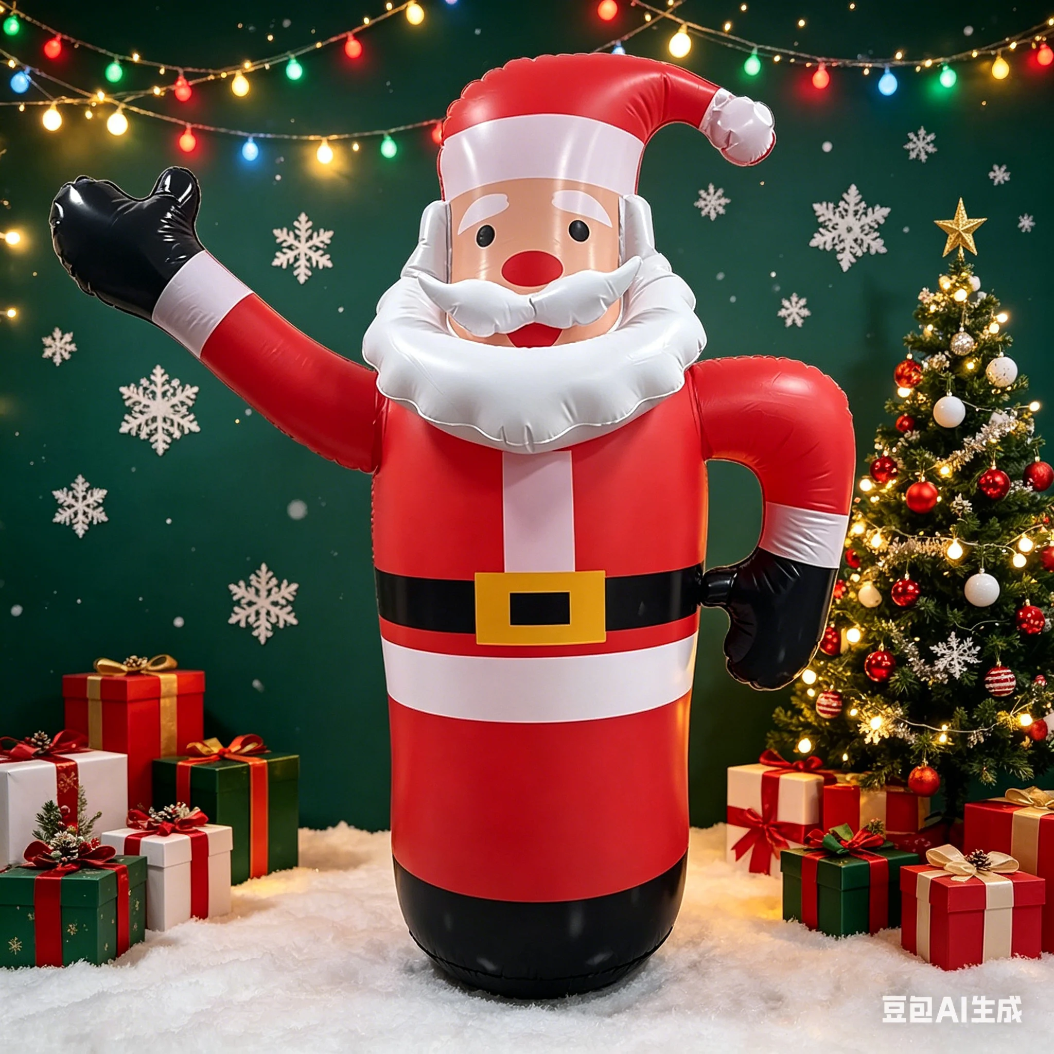 Giant Inflatable Santa Claus with Waving Hand, Waterproof PVC Tumbler for Home, Porch, Xmas Party, Easy to Inflate & Store
Giant Inflatable Santa Claus with Waving Hand, Waterproof PVC Tumbler for Home, Porch, Xmas Party, Easy to Inflate & Store