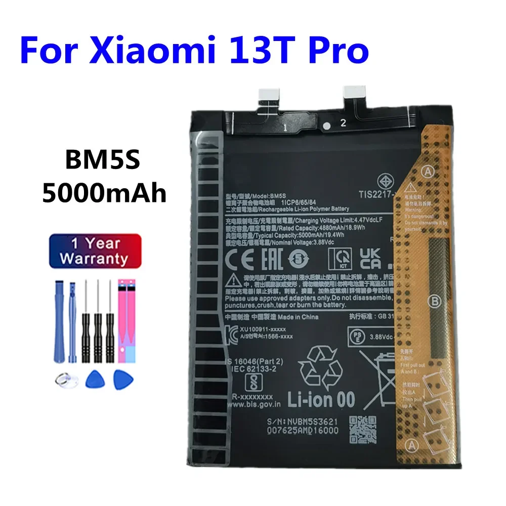 Аккумулятор для телефона BM5S для Xiaomi Mi 13T Pro/Redmi K60 Ultra/K60 Extreme Edition 5000 мАч
Аккумулятор для телефона BM5S для Xiaomi Mi 13T Pro/Redmi K60 Ultra/K60 Extreme Edition 5000 мАч