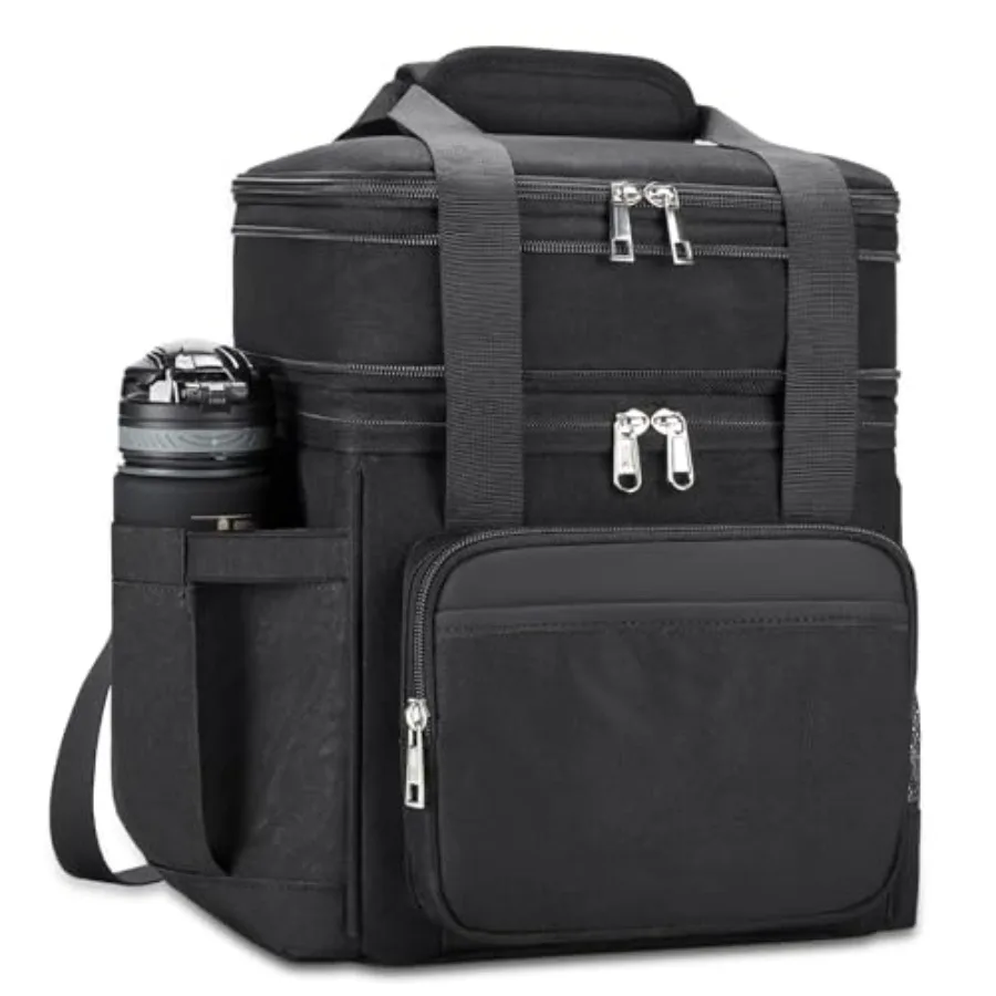 Insulated Lunch Bag and Lunch Box for Men - Double Deck Reusable Lunch Bag for Women Tote Cooler Bag Leakproof Soft Expandable
Insulated Lunch Bag and Lunch Box for Men - Double Deck Reusable Lunch Bag for Women Tote Cooler Bag Leakproof Soft Expandable
