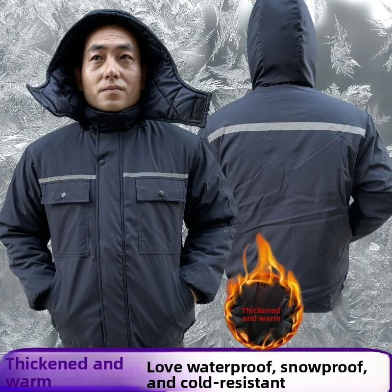 Thiened Waterproof Cotton Workwear Windproof Special Thi Men's Women's Cold Resistant Cotton Jaet Warmest Se Clothing
Thiened Waterproof Cotton Workwear Windproof Special Thi Men's Women's Cold Resistant Cotton Jaet Warmest Se Clothing