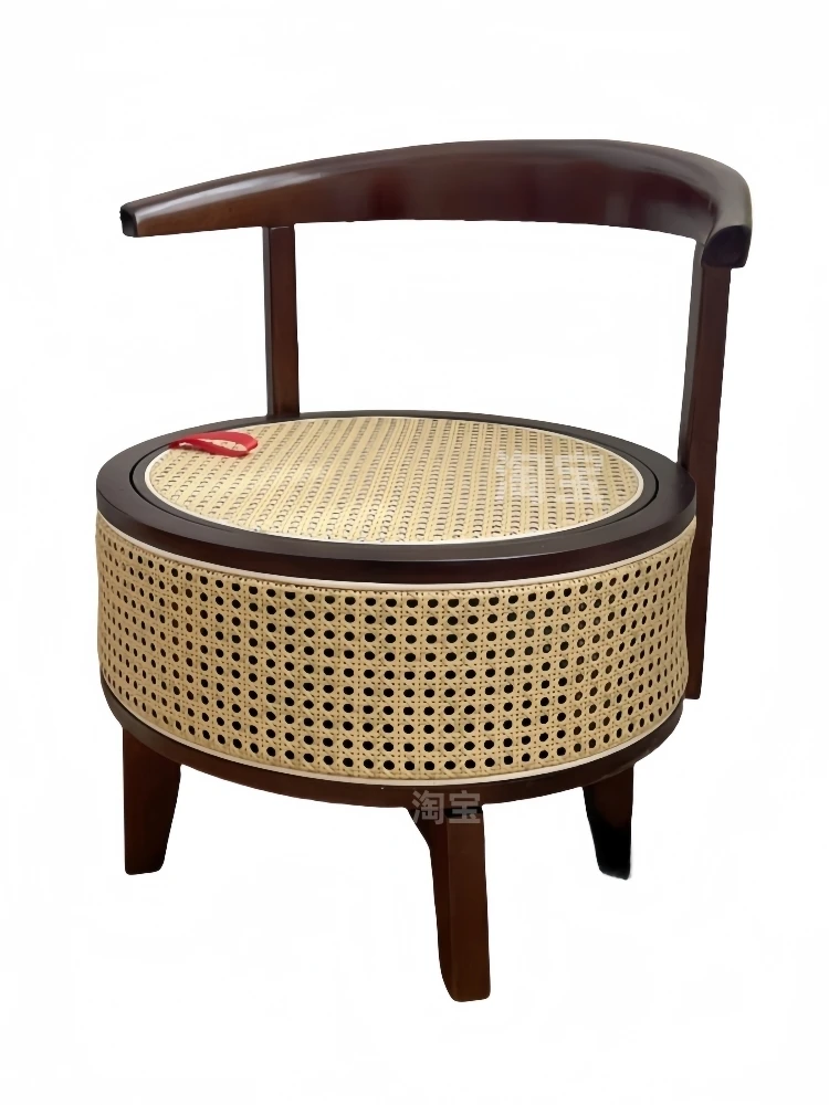 Solid wood rattan woven rotating leisure chair, home large sofa, modern and simple balcony, storage stool
Solid wood rattan woven rotating leisure chair, home large sofa, modern and simple balcony, storage stool