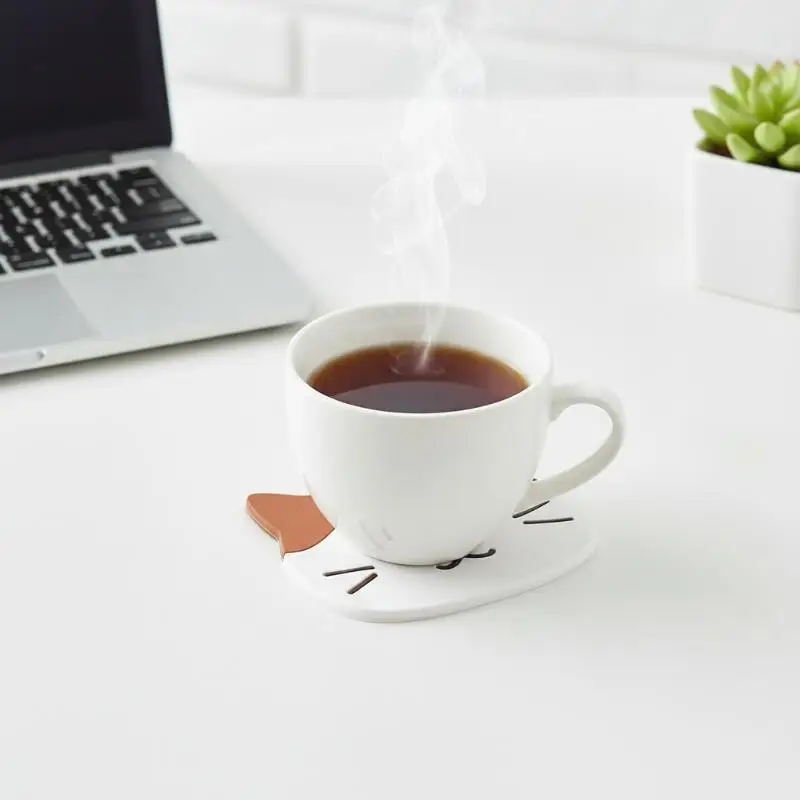 Cute Cat Silicone Cup Coaster Heat Resistant Non-Slip Waterproof Pad for Home Dining Table Coffee Bar Decor
Cute Cat Silicone Cup Coaster Heat Resistant Non-Slip Waterproof Pad for Home Dining Table Coffee Bar Decor