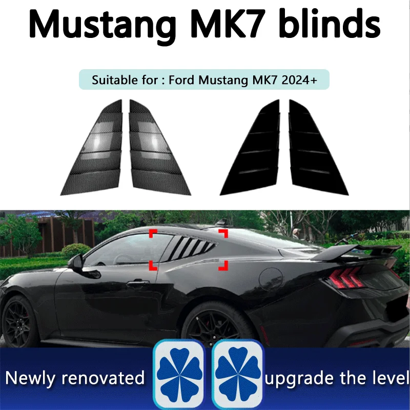 Suitable for Ford Mustang MK7 2024+ rear car imitation louver car sticker exterior modification parts
Suitable for Ford Mustang MK7 2024+ rear car imitation louver car sticker exterior modification parts