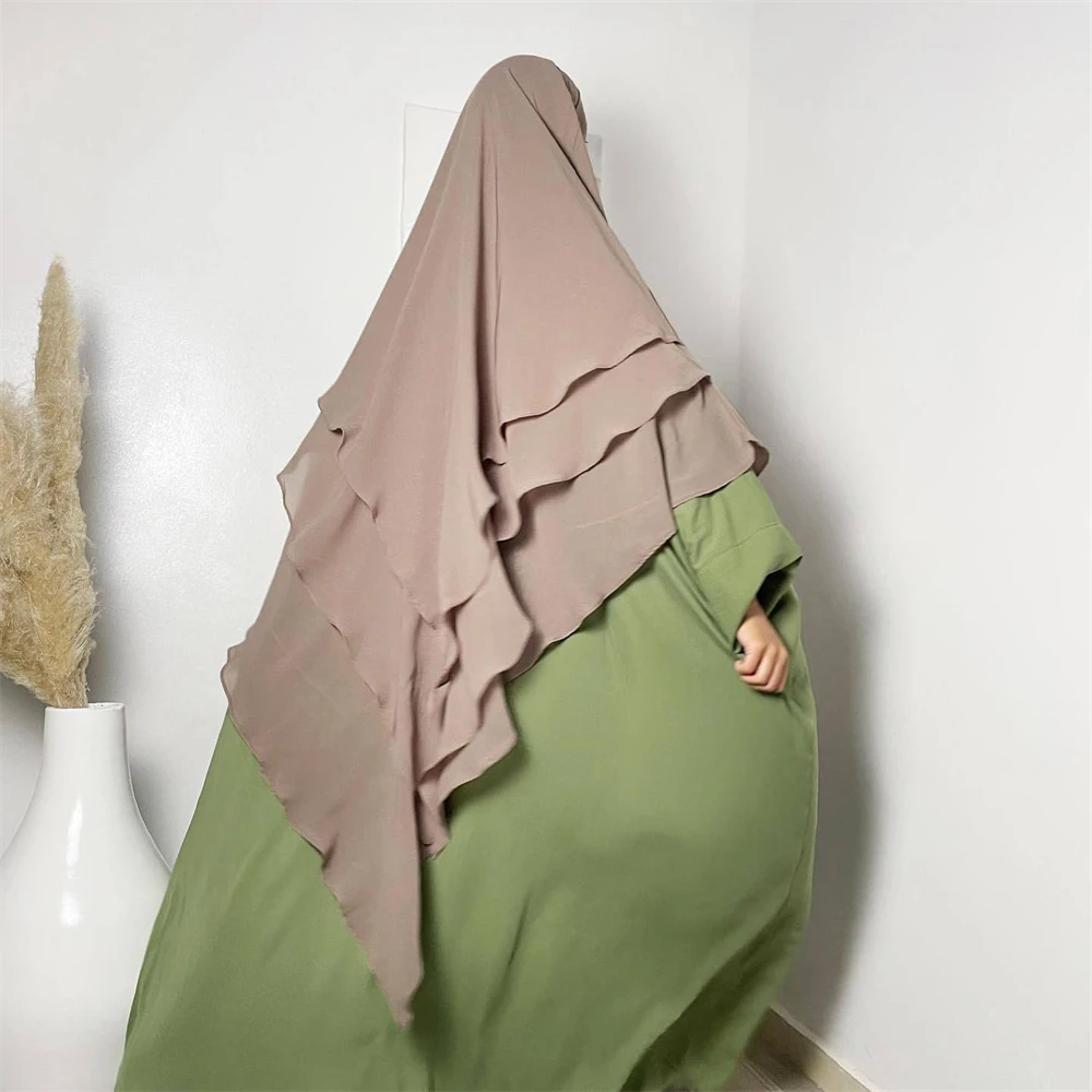 Khimar 3 Layer Long Scarf Women Muslim Overhead Prayer Garment Islamic Clothing Nikab Niqab Headdress Ramadan Eid Shawl Hijab
Khimar 3 Layer Long Scarf Women Muslim Overhead Prayer Garment Islamic Clothing Nikab Niqab Headdress Ramadan Eid Shawl Hijab